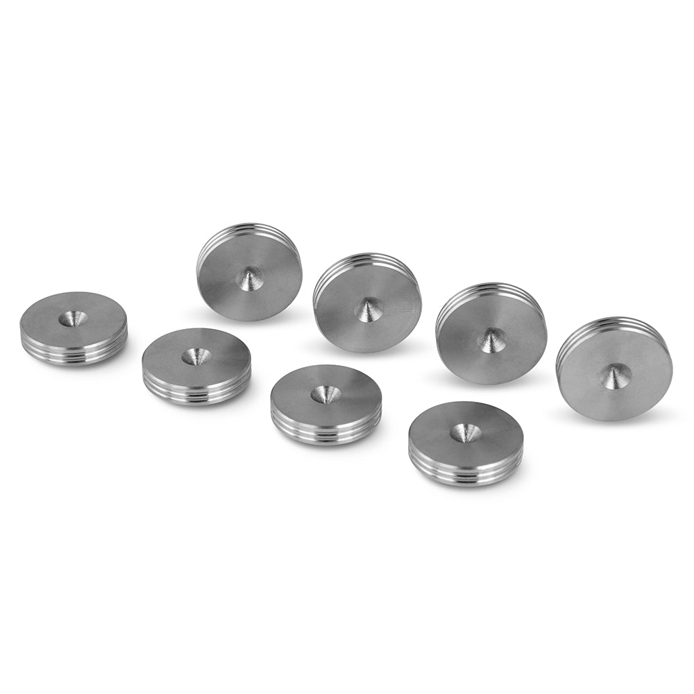 SLIM Stainless Steel Speaker spike pads 20mm - Set of 8 pcs
